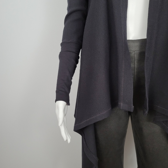 Splendid Thermal Wrap Black Cardigan - Picture 8 of 16